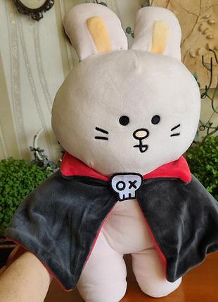 Оригінальна м'яка іграшка зайчик-вампір хелловін miniso 35 см halloween bunny