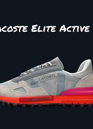 Lacoste elite active w pale grey coral 5