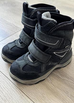 Чоботи дитячі ecco gore-tex чорні 27 розмір