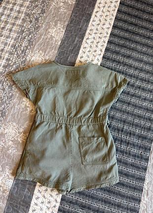 Комбінезон літній для дівчинки zara хакі 2