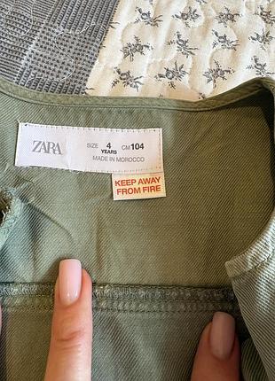 Комбінезон літній для дівчинки zara хакі 5