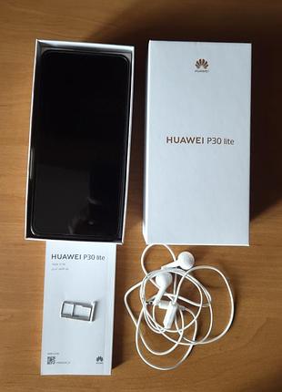 Huawei p30 lite 4/64gb + полный родной комплект + стан - идеальное