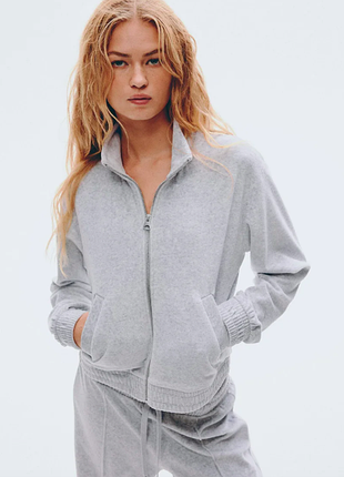 Толстовка велюрова жіноча h&m розмір l