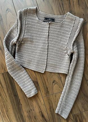 Malene birger кардиган короткий мерсеризована бавовна