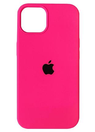 Чехол силиконовый противоударный для iphone 13 hot pink