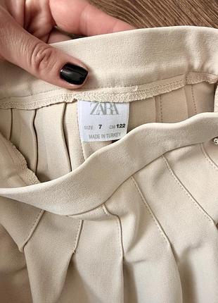 Zara бежевая юбка 122 6-7 лет 2