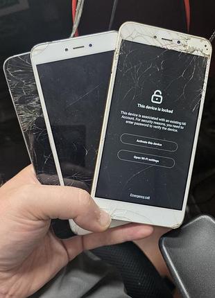 Xiaomi redmi note 5a mdg6 3шт одним лотом в одни руки на запчасти на детали смартфон телефон донор недорого