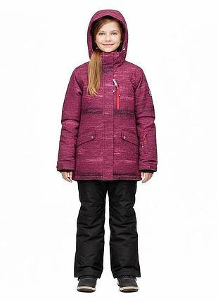 Зимняя куртка для девочки h&amp;m sport 158 см, 12–13 лет, бордовая