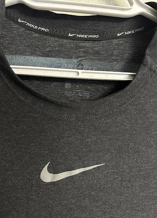 Футболка чоловіча nike pro чорна розмір l 3