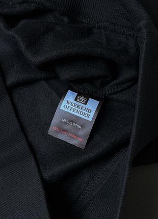 Світшот чоловічий weekend offender чорний з принтом 5
