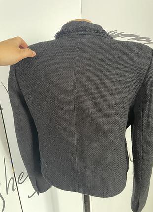 Піджак букле zara + топ в рубчик 🎁 s 3