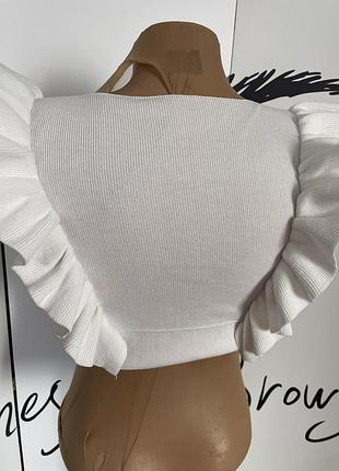 Піджак букле zara + топ в рубчик 🎁 s 6