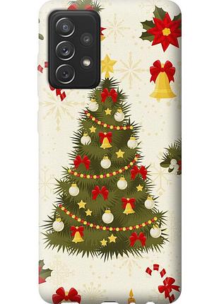 Чохол 2d пластиковий на телефон samsung galaxy a72 a725f новорічна ялинка "4198t-2247-58250"