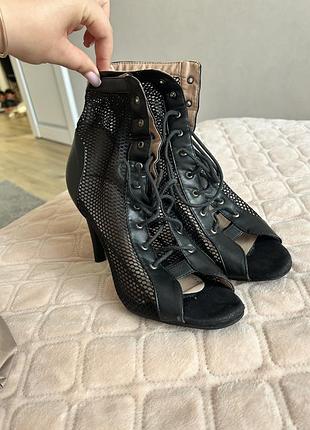 Жіночі босоніжки для high heels чорні, розмір 26 см