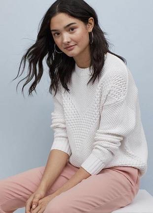 Фактурний трикотажний джемпер h&m