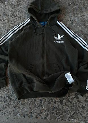 Толстовка adidas базова зіпка зіп худі адідіс м чоловіче худі сіра унісекс nike