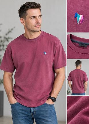 Футболка чоловіча paul smith бордова l