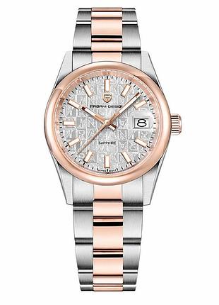 Мужские часы pagani design pd-1794m silver-rose gold-white