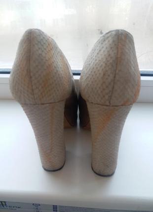 Туфли босоножки с открытым носком кожа5 фото