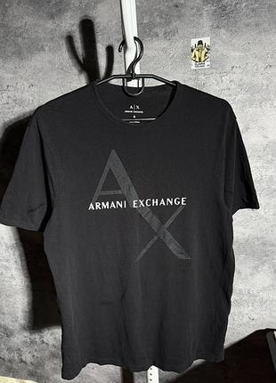 Футболка чоловіча armani exchange чорна розмір s