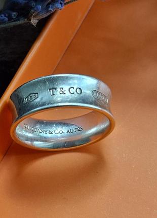 Каблучка tiffany 1837 ring of silver 10