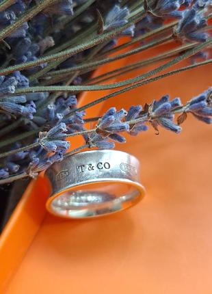 Каблучка tiffany 1837 ring of silver 8