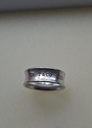 Каблучка tiffany 1837 ring of silver 4