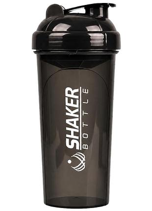 Шейкер спортивный apx shakerbottle, 700 мл, с сеткой для смешивания, bpa free, черный