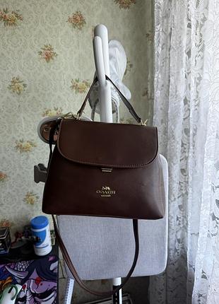 Сумка жіноча coach коричнева