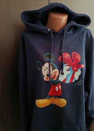 Теплый оверсайз удлинен. худи 2xl - 3xl