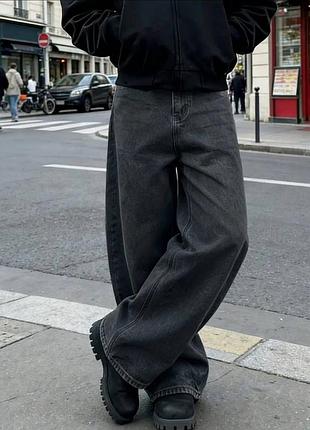 Джинси чоловічі чорні широкі baggy