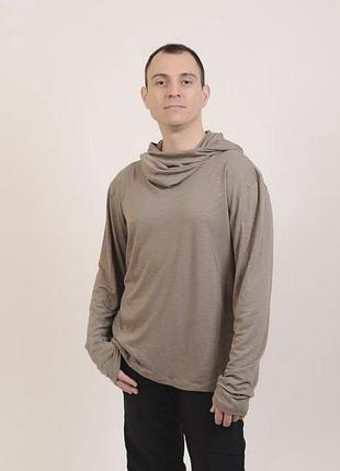 Кофта реглан з коміром капюшоном 3