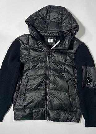 Чоловіча куртка кардиган c.p. company / c.p. company jacket black / куртка кардиган сіпі компані з лінзою на рукаві / брендова куртка кардиган c.p. co