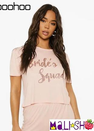Топ футболка bride boohoo
