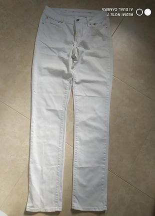 Джинси жіночі білі базові mid rise slim 29