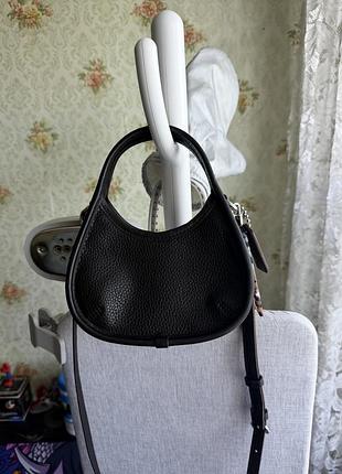 Сумка жіноча coach x coachtopia чорна шкіряна