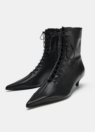 Черевики жіночі чорні zara new