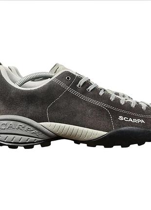 Кроссовки треккинговые scarpa mojito gtx gore-tex vibram оригинал замшевые водонепроницаемые мужские женские серо-коричневые 41 размер