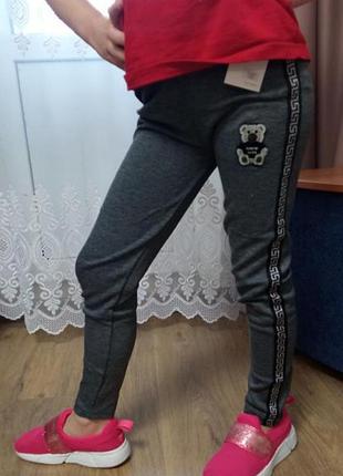 Детские лосины с лампасами 7