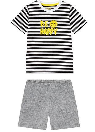 🏍️ комплект, пижама для мальчика, футболка + шорты | emoji / lupilu