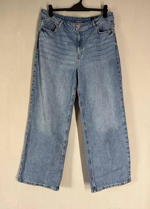 Женские голубые джинсы палаццо tu wide leg (размер 2xl / xl / ru 18r)