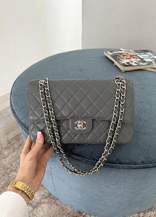 Chanel grey silver texture 3