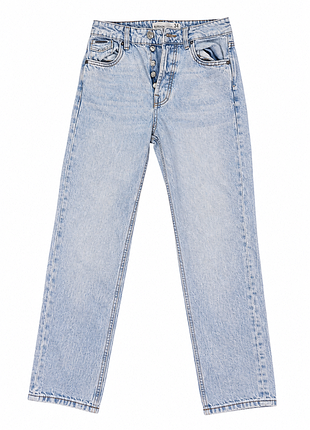 Джинси stradivarius прямі / mom fit на ґудзиках (eur 34 / xs)