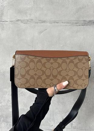 Coach morgan shoulder bag brown/black 2