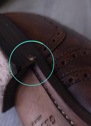 Броги / туфлі grenson dylan leather wingtip brogues 5