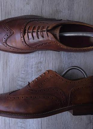Броги / туфли grenson dylan leather wingtip brogues