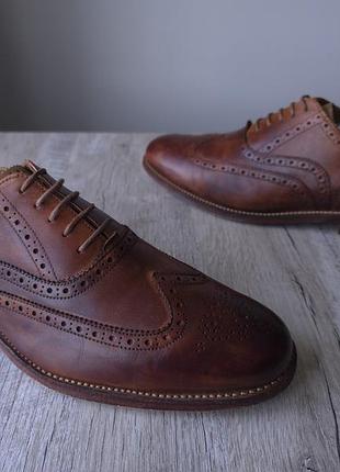 Броги / туфлі grenson dylan leather wingtip brogues 3
