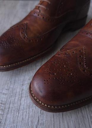 Броги / туфлі grenson dylan leather wingtip brogues 4