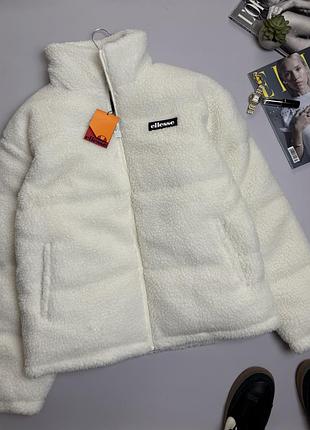 Куртка жіноча ellesse шерпа біла