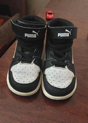 Кросівки дитячі puma чорно-білі